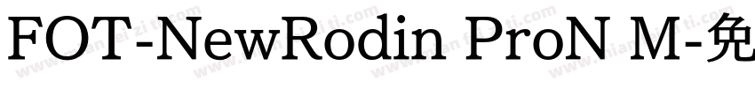 FOT-NewRodin ProN M字体转换